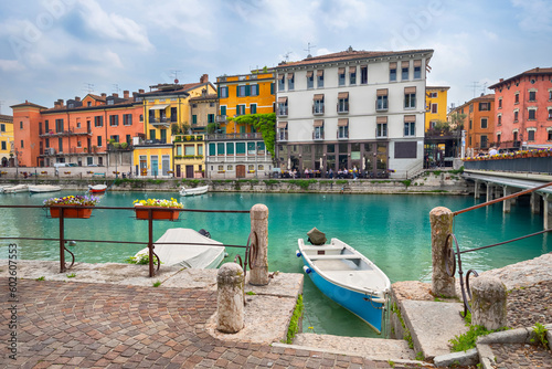 Peschiera del Garda, Italy - small historic fortified town located on lake Garda