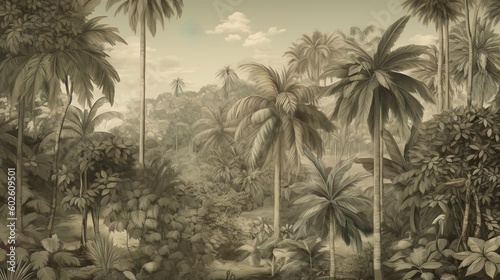 Fototapeta bujny tropikalny las