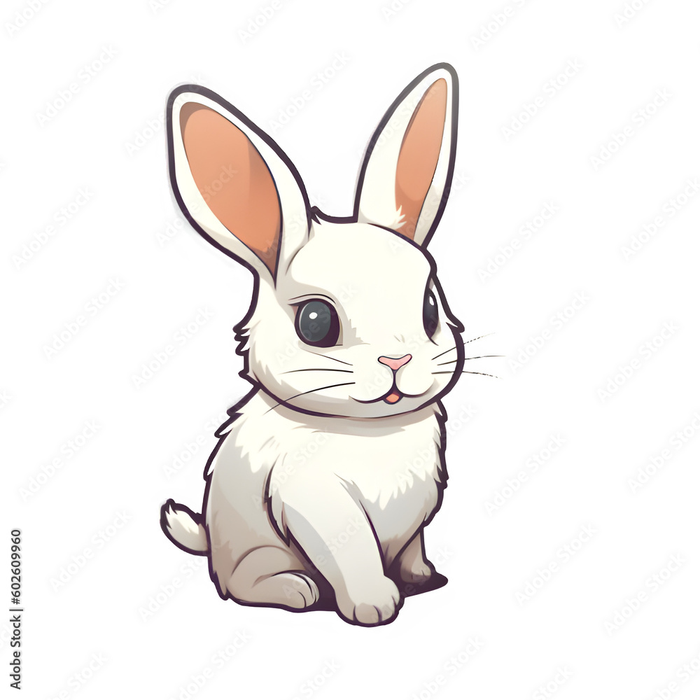 rabbit character sticker rabbit character sticker