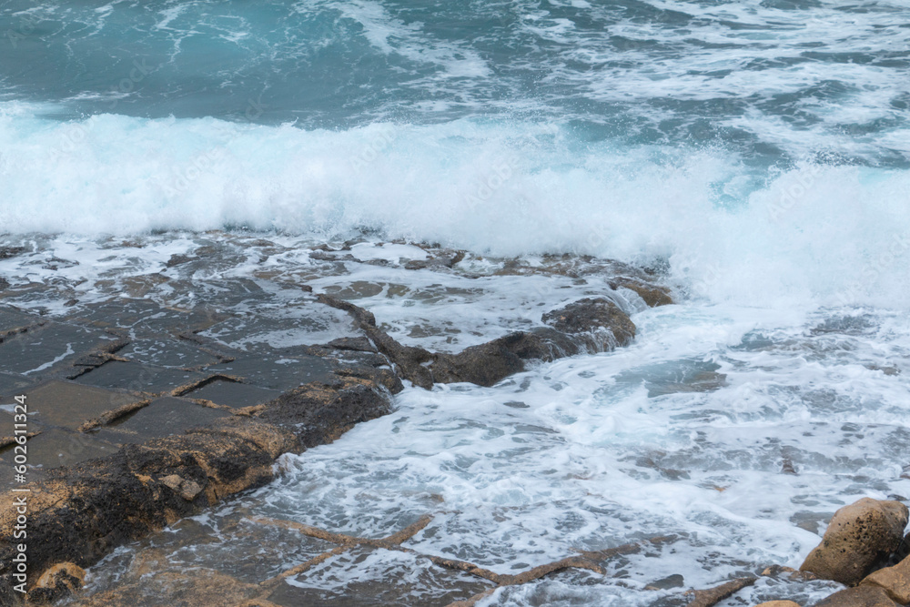 Fototapeta premium Storm water in the mediterranean