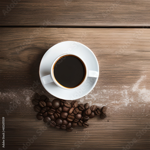 cup of coffee with beans © Stefan