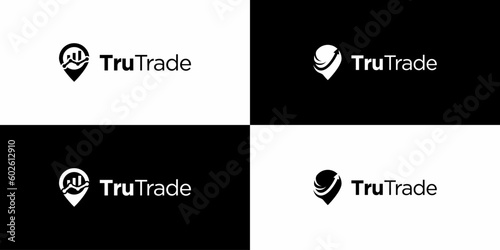 Trade location Logo designs vector EPS 10
