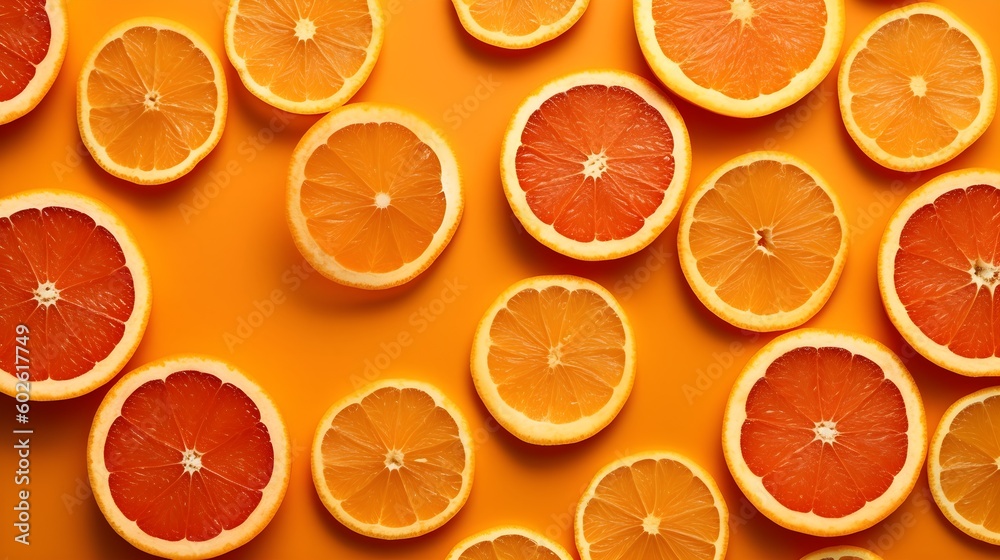 Background of orange slices Background of orange slices