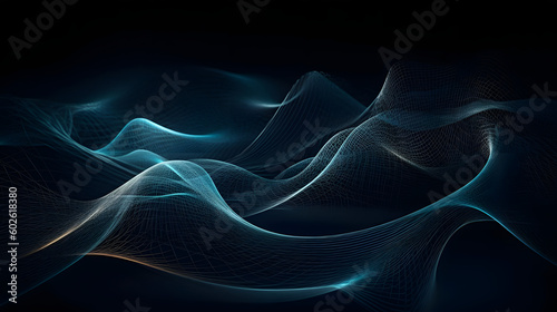 blue technology streaks dark background
