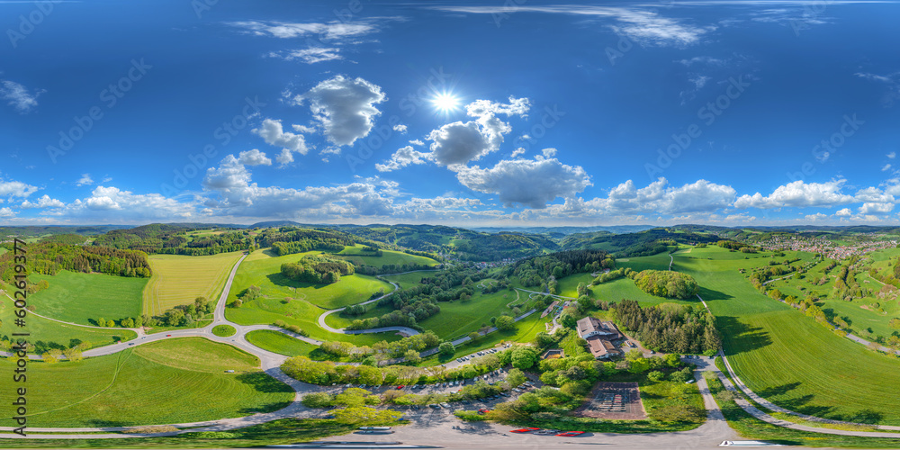 odenwald forest, wald-michelbach, aerial view 360° vr, equirectangular, odenwald forest, wald-michelbach, aerial view 360° vr, equirectangular,