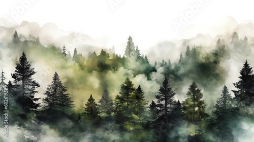 fog in the mountains