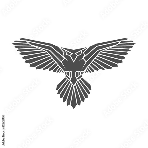 owl logo design. flying owl illustration