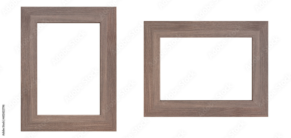 Blank picture frames on white wall background, mockup Blank picture frames on white wall background, mockup