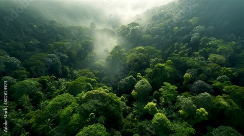drone view of lush green rainforest esg concept © Melinda Nagy