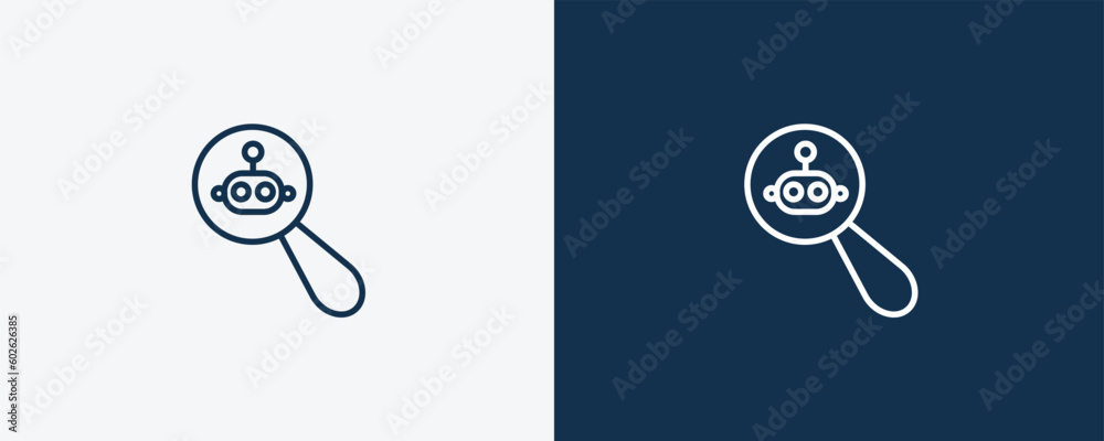 microbots icon. Outline microbots icon from ai and future technology ...