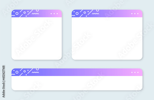 Modern lower third and pop up illustration. Video overlay element.