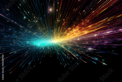 Fiber optics lights abstract background