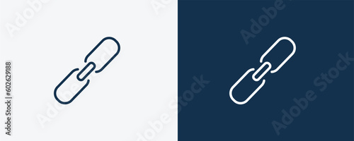 binding icon. Outline binding, education icon from education collection. Linear vector isolated on white and dark blue background. Editable binding symbol.