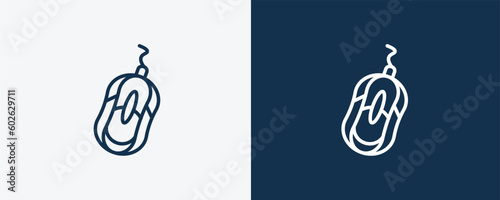 mouse device icons. Outline mouse device, tablet icon from computer and tech collection. Linear vector isolated on white and dark blue background. Editable mouse device symbol.