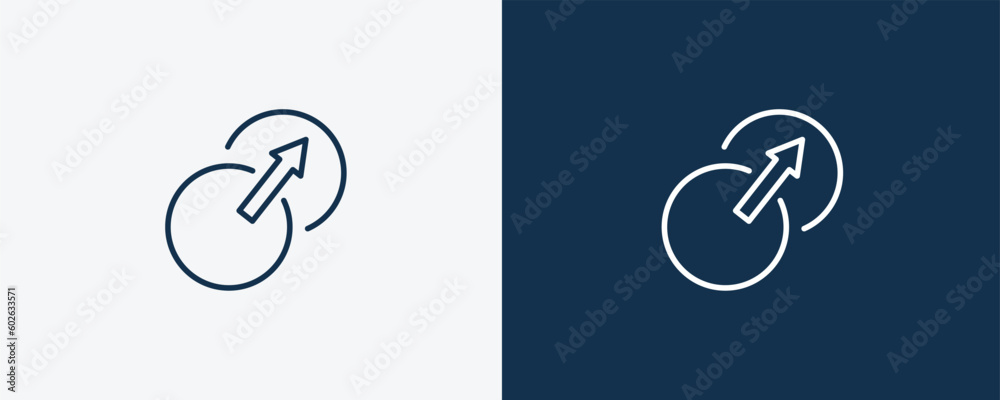 transition icon. Outline transition icon from transportation collection. Linear vector isolated on white and dark blue background. Editable transition symbol can be used web and mobile transition icon. Outline transition icon from transportation collection. Linear vector isolated on white and dark blue background. Editable transition symbol can be used web and mobile