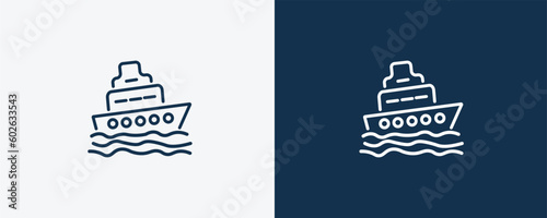 Tablou canvas ferry signs icon