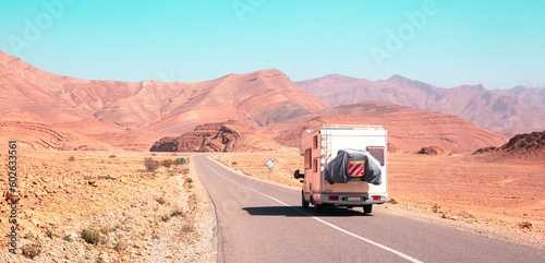 Family travel- Holiday trip in motorhome, Morocco