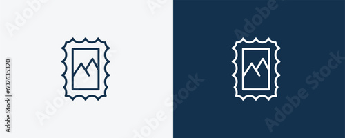 postage icon. Outline postage icon from tools and utensils collection. Linear vector. Editable postage symbol can be used web and mobile