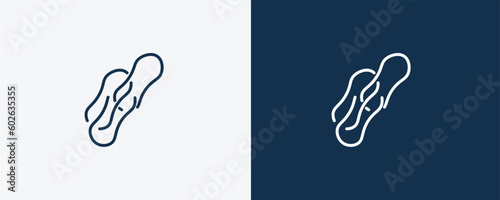 rubber bands icon. Outline rubber bands icon from tools and utensils collection. Linear vector. Editable rubber bands symbol can be used web and mobile