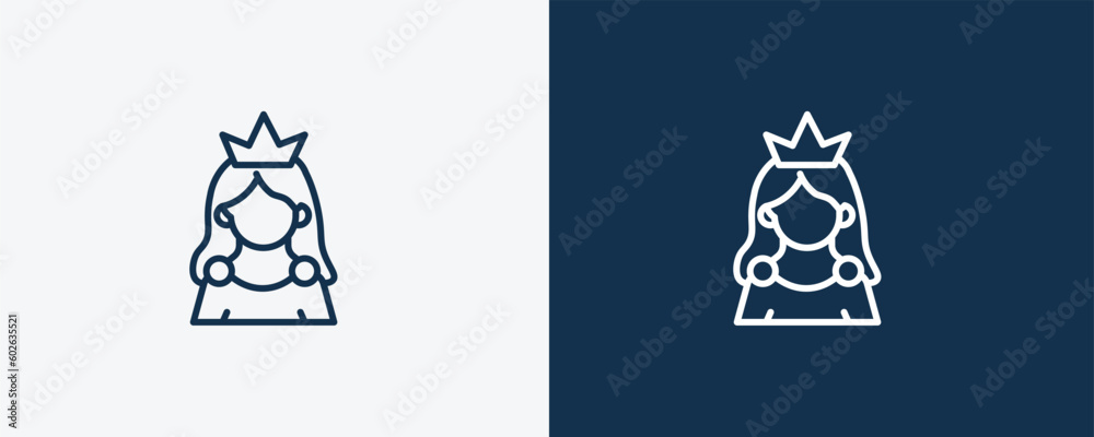 princes icon. Outline princes icon from people and relation collection. Linear vector. Editable princes symbol can be used web and mobile princes icon. Outline princes icon from people and relation collection. Linear vector. Editable princes symbol can be used web and mobile