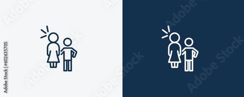 sexual harassment icon. Outline sexual harassment icon from people and relation collection. Linear vector. Editable sexual harassment symbol can be used web and mobile