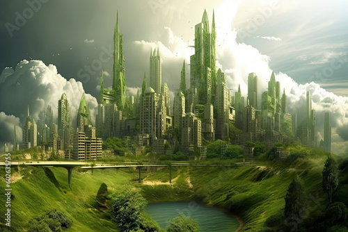 save the green planet, green cities ofthe future © rufous