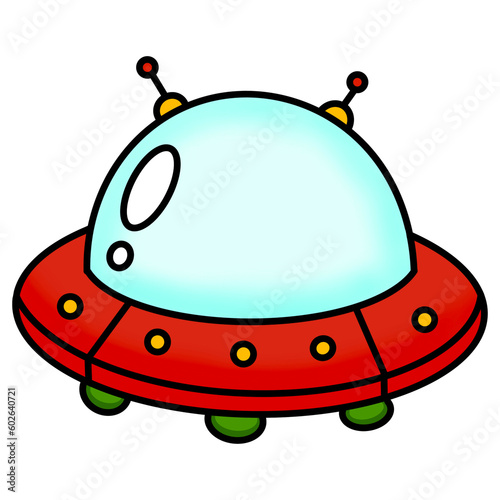 funny cartoon ufo photo