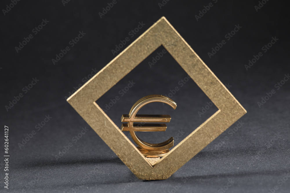 Euro argent banque monnaie logo