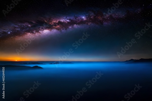 night landscape with clouds and stars  © Being Imaginative