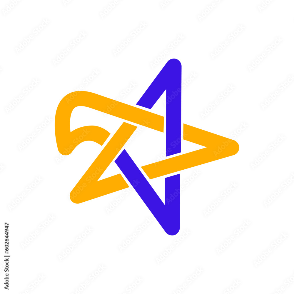 bird fly star line logo 