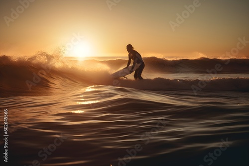 "Surfing at Sunrise" © ron