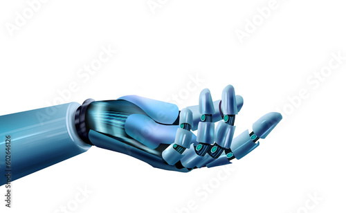 robot drawing AI model 3d illustration 