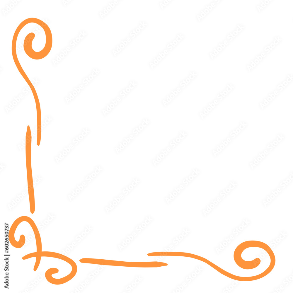 Naklejka premium Oriental Corner Border 