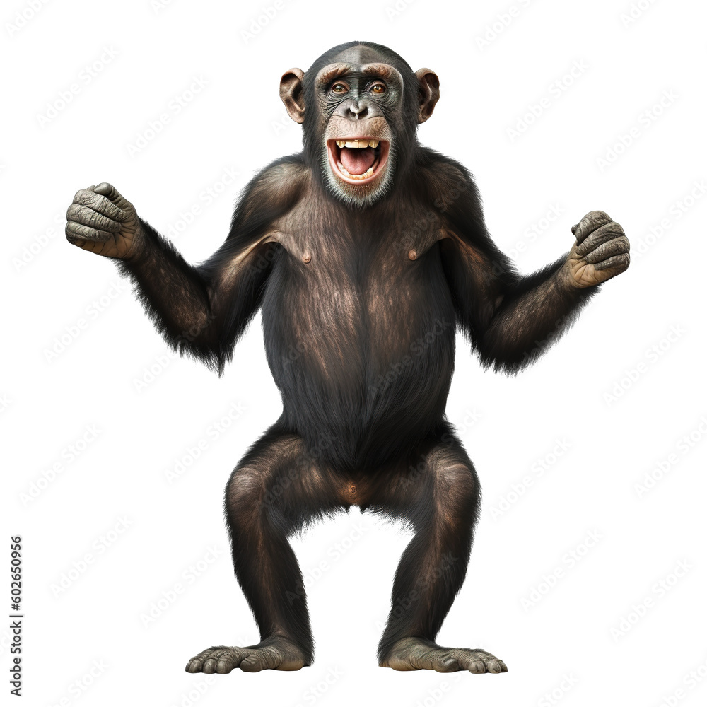 chimpanzee - obrazy, fototapety, plakaty 