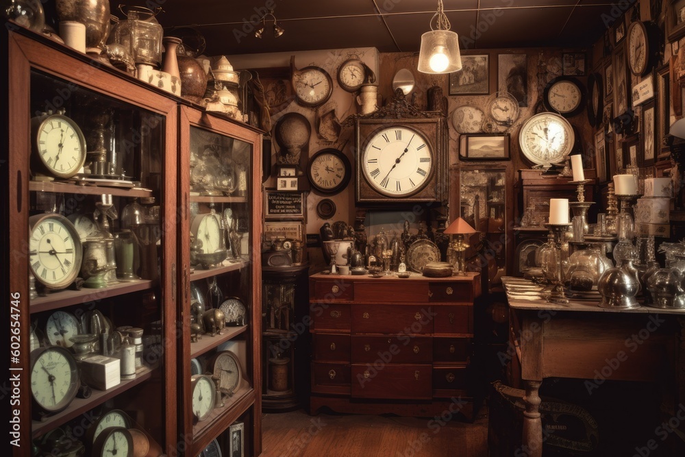 Historical Finds in Antique Store - AI Generated