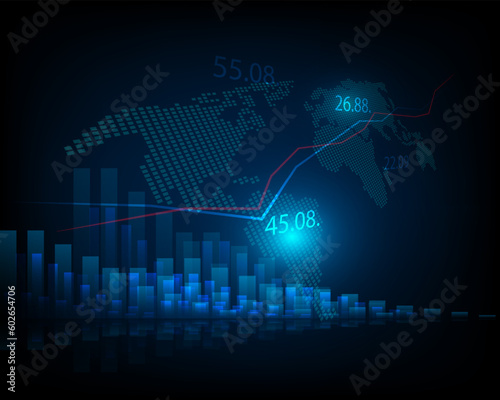 stock market. money exchange. abstract background