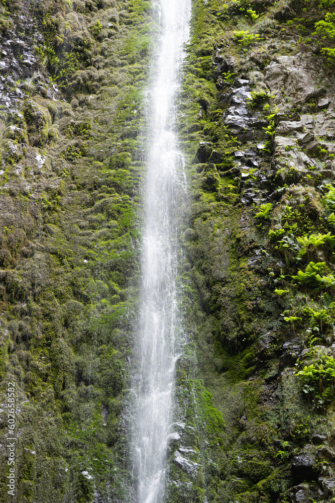waterfall in levada caldera verde waterfall in levada caldera verde