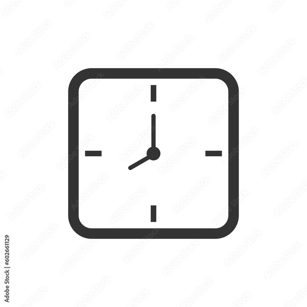 clock Icon Vector. Simple flat symbol. Illustration pictogram clock Icon Vector. Simple flat symbol. Illustration pictogram