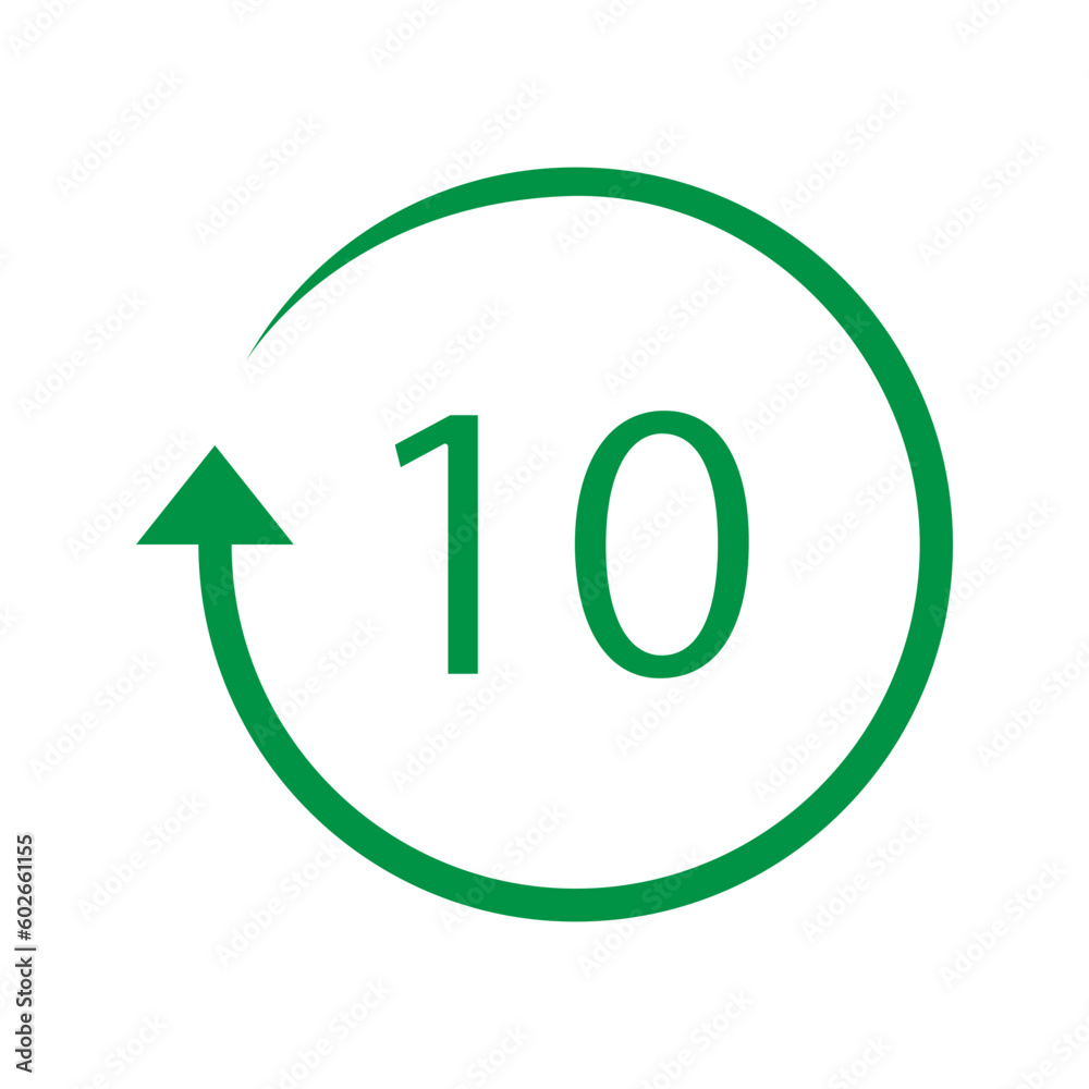 Battery recycling code 10 NiCD . Vector illustration Battery recycling code 10 NiCD . Vector illustration