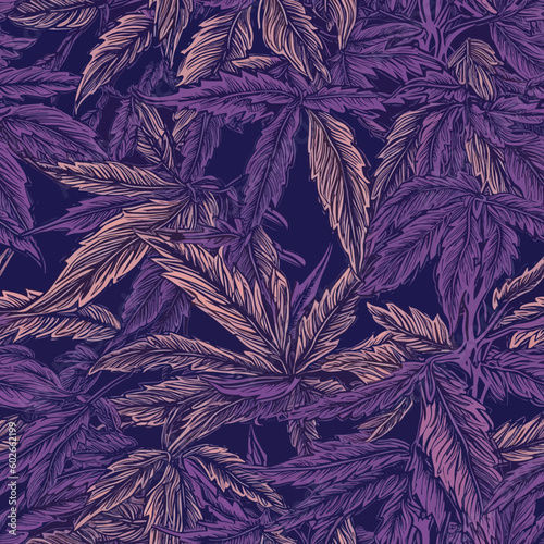Seamless Colorful Marijuana Pattern.

Seamless pattern of marijuanas in colorful style. Add color to your digital project with our pattern!
