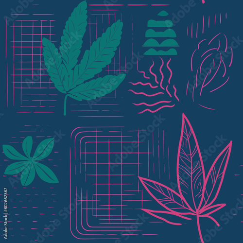Seamless Colorful Marijuana Pattern.

Seamless pattern of marijuanas in colorful style. Add color to your digital project with our pattern!