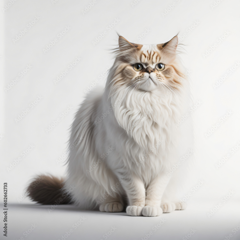 Persian Cat on a white background