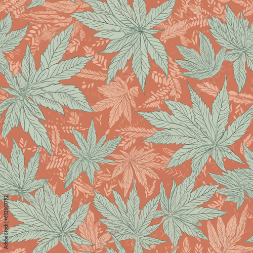 Seamless Colorful Marijuana Pattern.

Seamless pattern of marijuanas in colorful style. Add color to your digital project with our pattern!