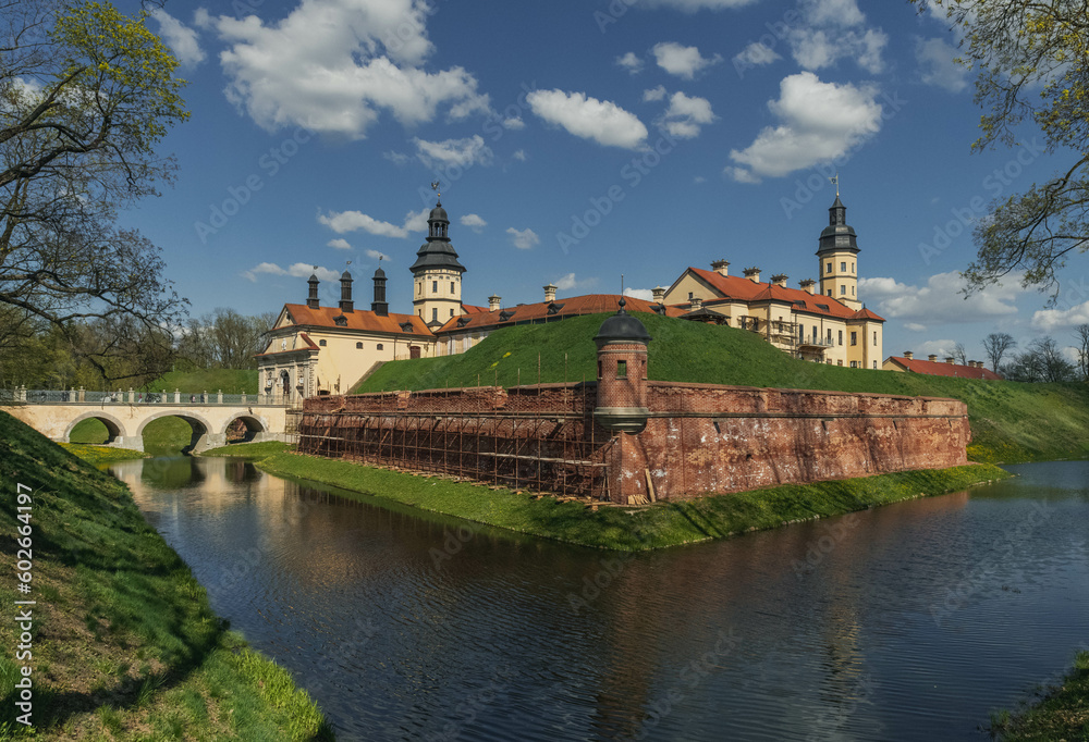 Nesvizh Castle is a palace and castle complex located in the city of Nesvizh in the Minsk region of Belarus