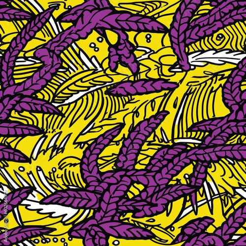 Seamless Colorful Marijuana Pattern.

Seamless pattern of marijuanas in colorful style. Add color to your digital project with our pattern!