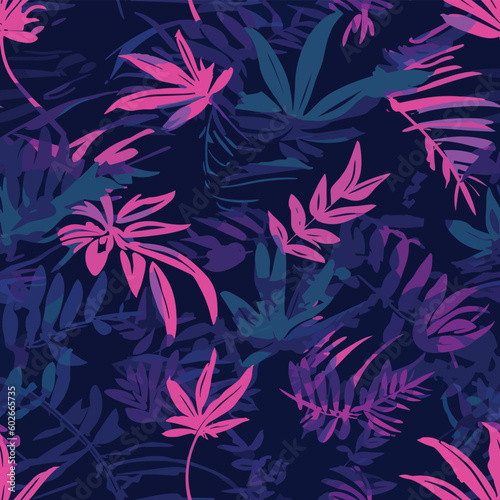 Seamless Colorful Marijuana Pattern.  Seamless pattern of marijuanas in colorful style. Add color to your digital project with our pattern 