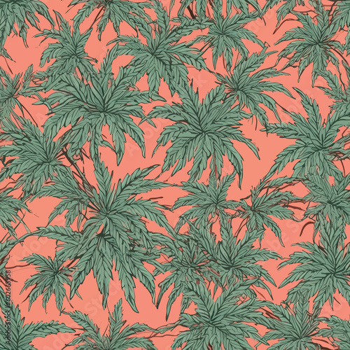 Seamless Colorful Marijuana Pattern.

Seamless pattern of marijuanas in colorful style. Add color to your digital project with our pattern!