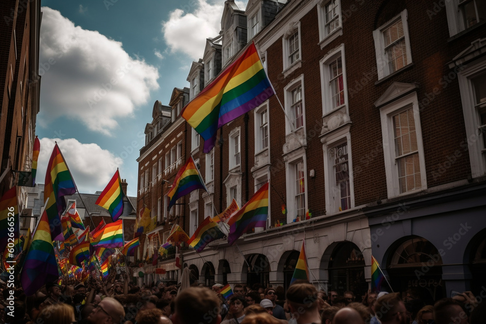 Fototapeta premium pride, lgbt signs Generative AI