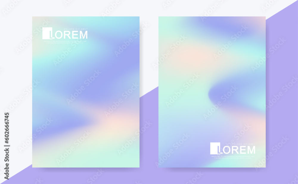 Cover design in pastel colors. Abstract sky pastel rainbow gradient background. Innovation modern header background design. Colorful posters. Vector illustration