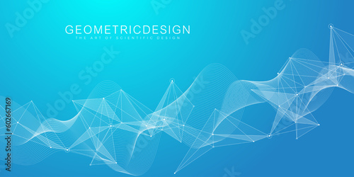 Global network connection concept. Social network communication in the global business concept. Big data visualization. Internet technology. Vector illustration.